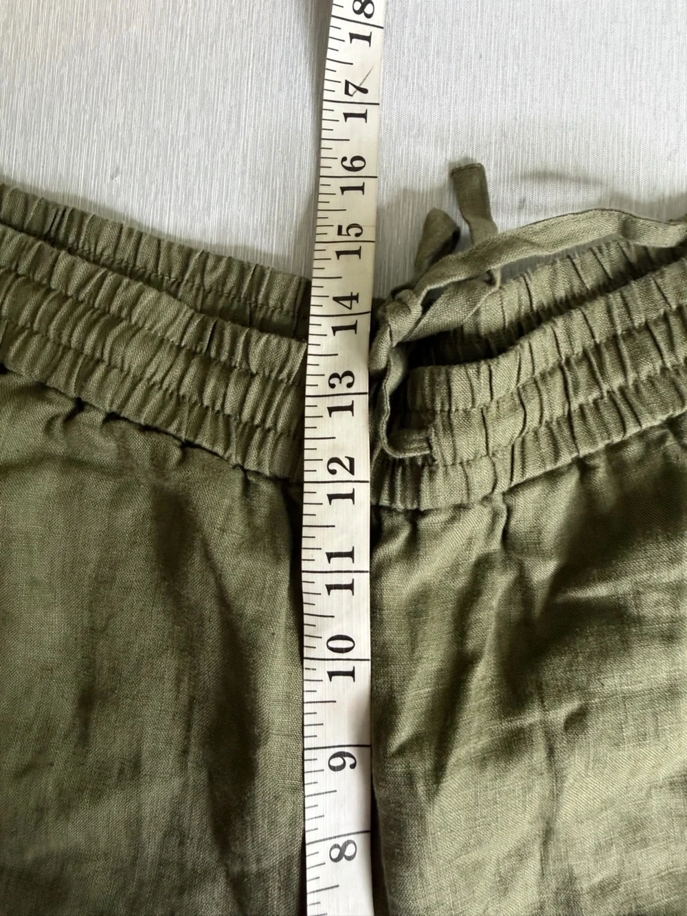 Everlane Linen Cargo Pants Kalamata Olive Green Size XL